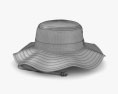 Bucket Hat With Drawcord Modelo 3d