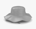 Bucket Hat With Drawcord Modello 3D