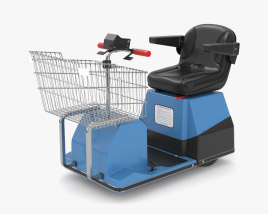Motorized Shopping Cart 3D 모델 