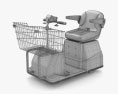 Motorized Shopping Cart 3d model