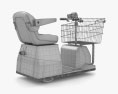 Motorized Shopping Cart Modello 3D