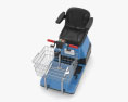 Motorized Shopping Cart 3d model