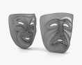 Театральные маски 3D модель