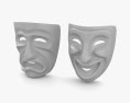 Theatre Masks 3d model