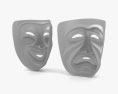 Театральні маски 3D модель