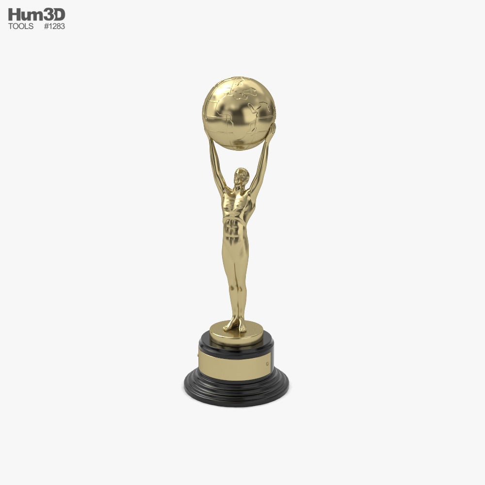 World Music Awards Trophy 3D model