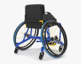 Cadeira de rodas esportiva Modelo 3d
