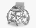 스포츠 휠체어 3D 모델 