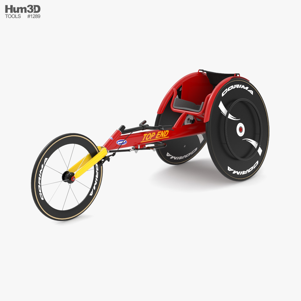 Racing Wheelchair 3D model