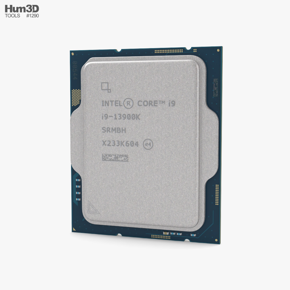 Intel I9 13900K CPU 3D модель
