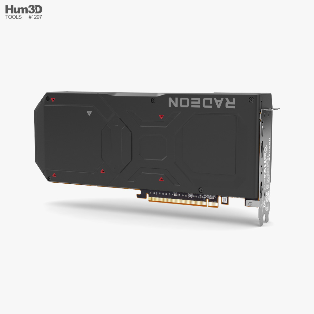 3D model AMD RX 6900XT GPU VR / AR / low-poly