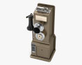 Telefone público rotativo antigo Modelo 3d