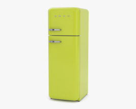 Smeg Double Door Refrigerator Modello 3D