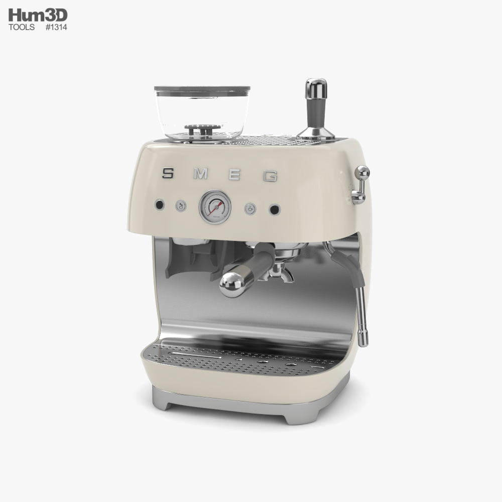 Smeg Espresso Manual Coffee Machine 3D model