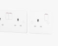 Switch And Socket Type G UK 3D 모델 
