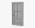 Front Entry Door With Glass 3d model