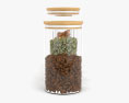Set Of Glass Jars With Seeds Modello 3D