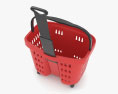 Rolling Shopping Basket Modelo 3d