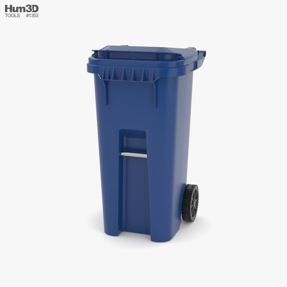 Rehrig Roll Out Cart 35 Gallon 3D model