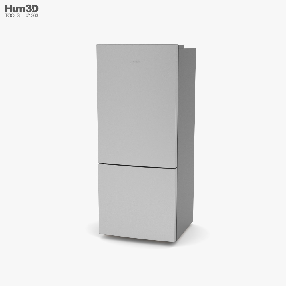 Samsung RL1505SBASR 28 Inch Bottom Freezer Refrigerator 3D model