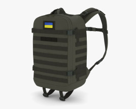 Український військовий рюкзак 3D модель