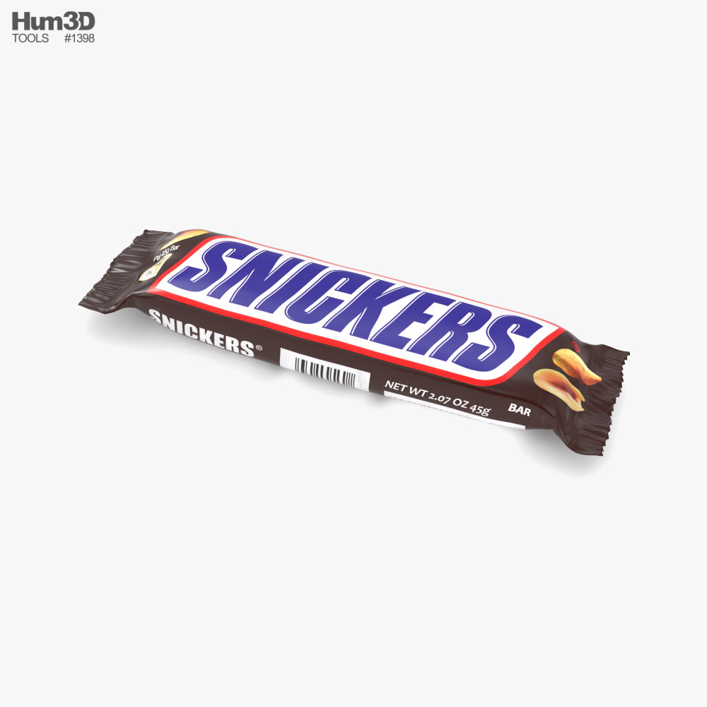 Snickers Barra de chocolate Modelo 3D