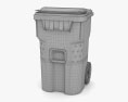 Otto Classic 65 Gallon Mobile Trash Container Modello 3D