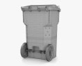Otto Classic 65 Gallon Mobile Trash Container 3d model