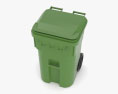 Otto Classic 65 Gallon Mobile Trash Container Modello 3D
