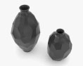 Schwarze Vasen 3D-Modell