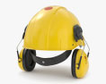Construction Kopfhörer With Safety Helmet 3D-Modell