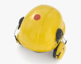 Construction Headphones With Safety Helmet 3d model