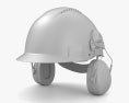 Construction ヘッドホン With Safety Helmet 3Dモデル