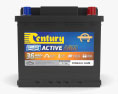 Century DIN44LH AGM 汽车电池 3D模型