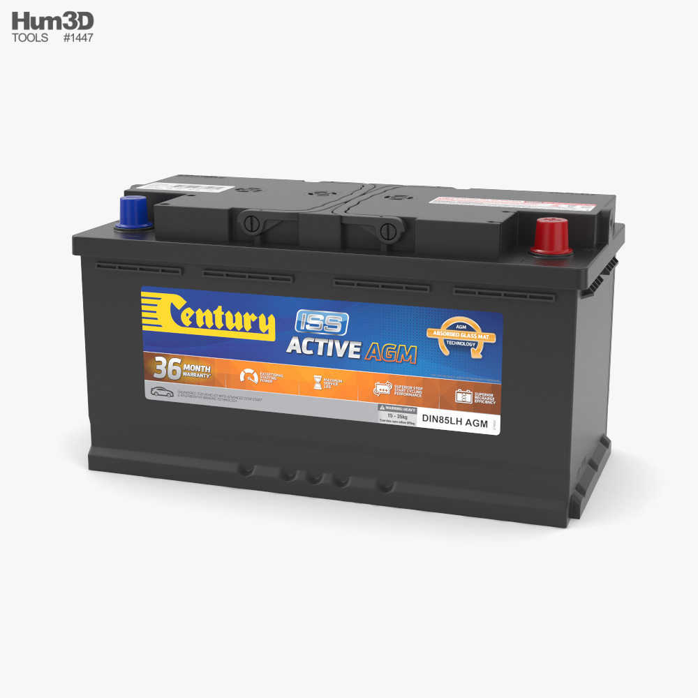 Century DIN85LH AGM Car Battery 3D model