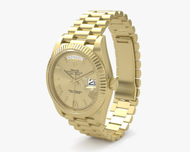 Rolex Day Date 40mm Yellow Gold 3D model