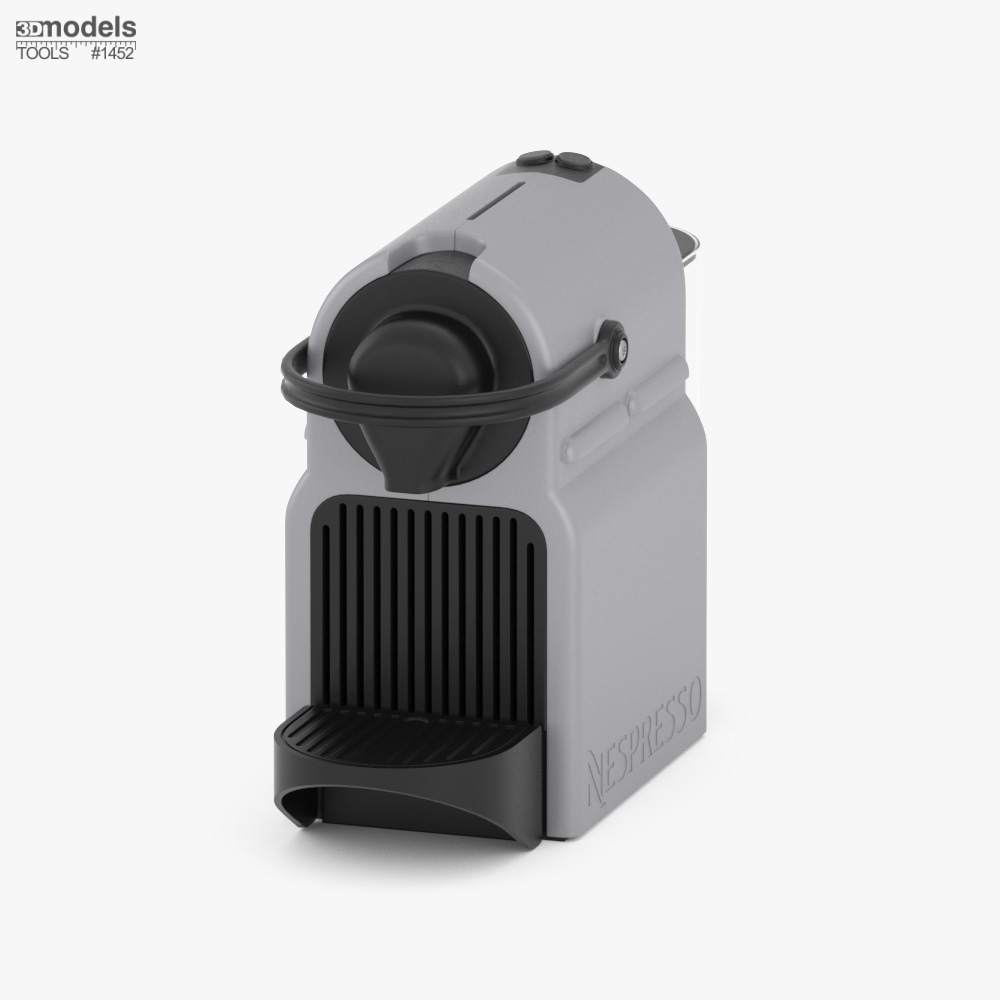 Nespresso Inissia コーヒーメーカー Titan 3Dモデル