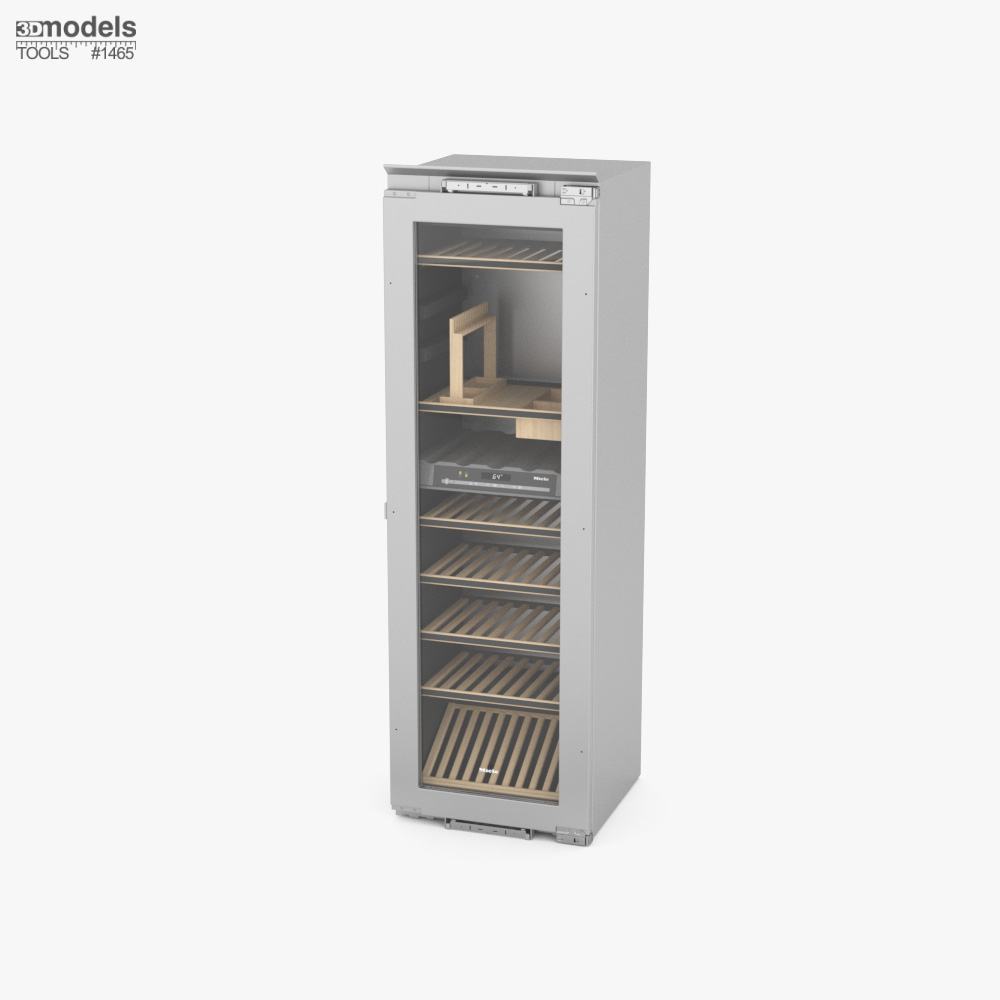 Commercial appliance, Equipment, Grocery display, Household appliance, Wine, Wine cabinet 3D 모델 