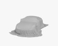 Car Cover Gray Coupe 3D модель clay render