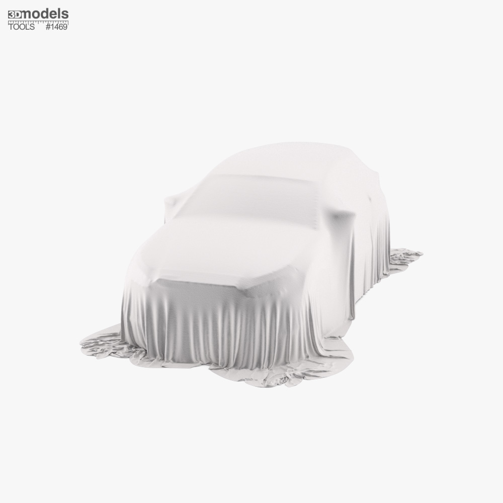 Car Cover Gray Mini Suv 3D модель