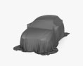 Car Cover Gray Mini Suv 3D-Modell wire render