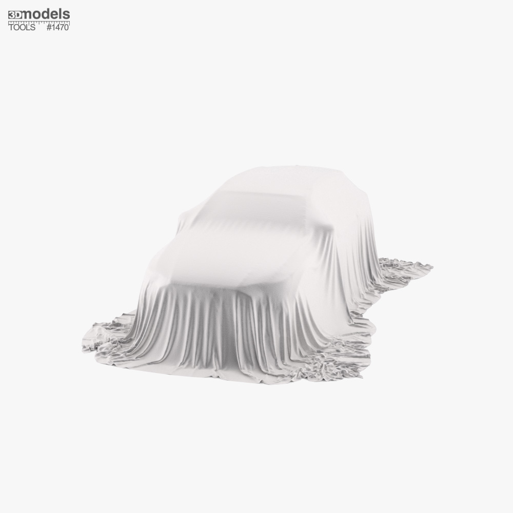 Car Cover Gray Big Suv 3D 모델 