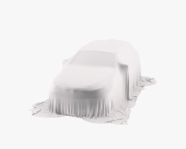 3D model of Car Cover Gray Hatchback