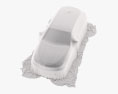Car Cover Gray Hatchback 3D 모델 