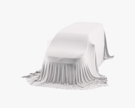 Car Cover Gray Minivan 3D-Modell