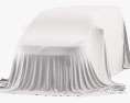 Car Cover Gray Minivan 3D модель top view