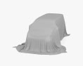 Car Cover Gray Minivan Modelo 3d argila render