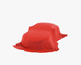 Car Cover Red Coupe Modello 3D