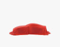 Car Cover Red Coupe 3D-Modell