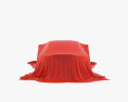 Car Cover Red Coupe 3Dモデル